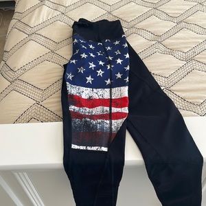 Born primitive American flag leggings